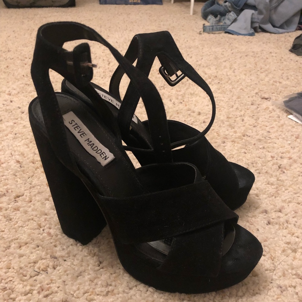 Black Platform heels